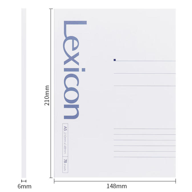 deli 得力 7985  Lexicon系列 高档办公软抄本  A5 78张/156页无线装订软抄本记事本 工作笔记本子文具办公用品 